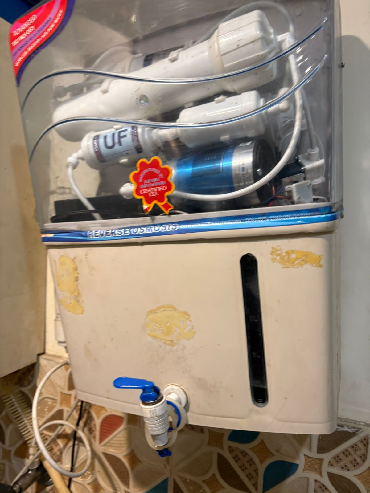 Customer feedback for Aquaguard RO service in Gurugram